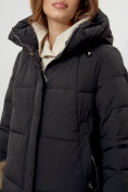 Оптом Пальто утепленное женское зимние черного цвета 112132Ch в Екатеринбурге, фото 9