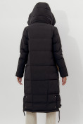 Оптом Пальто утепленное женское зимние черного цвета 112132Ch в Екатеринбурге, фото 4