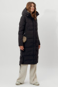 Оптом Пальто утепленное женское зимние черного цвета 112132Ch в Екатеринбурге, фото 8