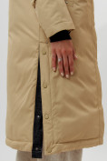 Оптом Пальто утепленное женское зимние бежевого цвета 112205B в Екатеринбурге, фото 13