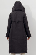 Оптом Пальто утепленное женское зимние черного цвета 112205Ch в Екатеринбурге, фото 12