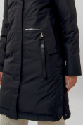 Оптом Пальто утепленное женское зимние черного цвета 112209Ch в Екатеринбурге, фото 9