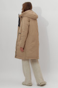 Оптом Пальто утепленное женское зимние горчичного цвета 112209G в Екатеринбурге, фото 3