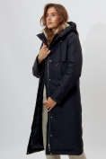 Оптом Пальто утепленное женское зимние черного цвета 112210Ch в Екатеринбурге, фото 8