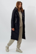 Оптом Пальто утепленное женское зимние черного цвета 112210Ch в Екатеринбурге, фото 3