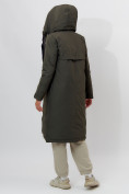 Оптом Пальто утепленное женское зимние темно-зеленого цвета 112210TZ в Екатеринбурге, фото 5