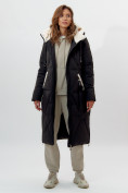 Оптом Пальто утепленное женское зимние черного цвета 112227Ch в Екатеринбурге, фото 7