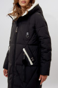 Оптом Пальто утепленное женское зимние черного цвета 112227Ch в Екатеринбурге, фото 14