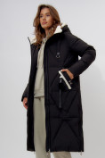 Оптом Пальто утепленное женское зимние черного цвета 112227Ch в Екатеринбурге, фото 13