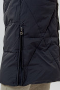 Оптом Пальто утепленное женское зимние темно-серого цвета 112227TC в Екатеринбурге, фото 9