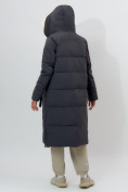 Оптом Пальто утепленное женское зимние темно-серого цвета 112227TC в Екатеринбурге, фото 12