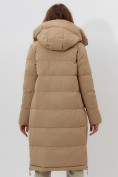 Оптом Пальто утепленное женское зимние бежевого цвета 112253B в Екатеринбурге, фото 9