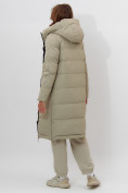 Оптом Пальто утепленное женское зимние бирюзового цвета 112253Br в Екатеринбурге, фото 6