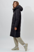 Оптом Пальто утепленное женское зимние черного цвета 112253Ch в Екатеринбурге, фото 11