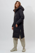Оптом Пальто утепленное женское зимние черного цвета 112253Ch в Екатеринбурге, фото 12