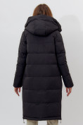 Оптом Пальто утепленное женское зимние черного цвета 112253Ch в Екатеринбурге, фото 5
