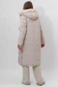 Оптом Пальто утепленное женское зимние бежевого цвета 112261B в Екатеринбурге, фото 10