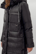 Оптом Пальто утепленное женское зимние черного цвета 112261Ch в Екатеринбурге, фото 11