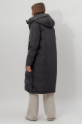 Оптом Пальто утепленное женское зимние черного цвета 112261Ch в Екатеринбурге, фото 3