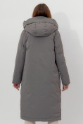 Оптом Пальто утепленное женское зимние цвета хаки 112261Kh в Екатеринбурге, фото 13