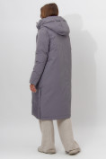 Оптом Пальто утепленное женское зимние серого цвета 112261Sr в Екатеринбурге, фото 10