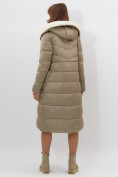 Оптом Пальто утепленное женское зимние бирюзового цвета 112268Br в Екатеринбурге, фото 17