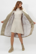 Оптом Пальто утепленное женское зимние бирюзового цвета 112268Br в Екатеринбурге, фото 12