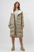 Оптом Пальто утепленное женское зимние бирюзового цвета 112268Br в Екатеринбурге, фото 19