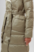 Оптом Пальто утепленное женское зимние бирюзового цвета 112268Br в Екатеринбурге, фото 9