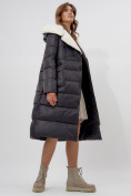 Оптом Пальто утепленное женское зимние черного цвета 112268Ch в Екатеринбурге, фото 12