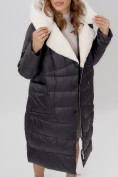 Оптом Пальто утепленное женское зимние черного цвета 112268Ch в Екатеринбурге, фото 13