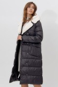Оптом Пальто утепленное женское зимние черного цвета 112268Ch в Екатеринбурге, фото 7