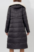 Оптом Пальто утепленное женское зимние черного цвета 112268Ch в Екатеринбурге, фото 8
