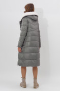 Оптом Пальто утепленное женское зимние серого цвета 112268Sr в Екатеринбурге, фото 15