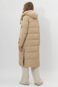Оптом Пальто утепленное двухстороннее женское бежевого цвета 112272B в Екатеринбурге, фото 4