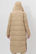 Оптом Пальто утепленное двухстороннее женское бежевого цвета 112272B в Екатеринбурге, фото 21