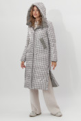 Оптом Пальто утепленное двухстороннее женское цвета хаки 112272Kh в Екатеринбурге, фото 9