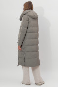 Оптом Пальто утепленное двухстороннее женское цвета хаки 112272Kh в Екатеринбурге, фото 5