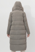 Оптом Пальто утепленное двухстороннее женское цвета хаки 112272Kh в Екатеринбурге, фото 17