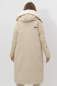 Оптом Пальто утепленное женское зимние бежевого цвета 112288B в Екатеринбурге, фото 7