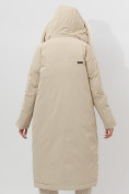Оптом Пальто утепленное женское зимние бежевого цвета 112288B в Екатеринбурге, фото 11