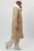 Оптом Пальто утепленное женское зимние горчичного цвета 112288G в Екатеринбурге, фото 3