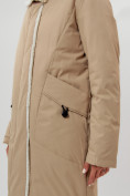 Оптом Пальто утепленное женское зимние горчичного цвета 112288G в Екатеринбурге, фото 4