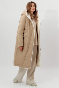 Оптом Пальто утепленное женское зимние горчичного цвета 112288G в Екатеринбурге, фото 9
