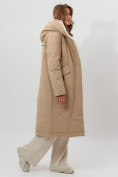 Оптом Пальто утепленное женское зимние горчичного цвета 112288G в Екатеринбурге, фото 10