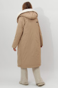Оптом Пальто утепленное женское зимние горчичного цвета 112288G в Екатеринбурге, фото 11