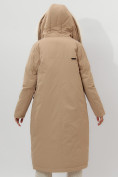 Оптом Пальто утепленное женское зимние горчичного цвета 112288G в Екатеринбурге, фото 15