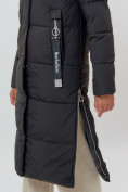 Оптом Пальто утепленное женское зимние черного цвета 113135Ch в Екатеринбурге, фото 10