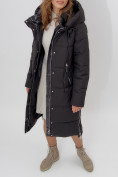 Оптом Пальто утепленное женское зимние черного цвета 113151Ch в Екатеринбурге, фото 11