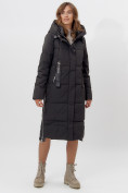 Оптом Пальто утепленное женское зимние черного цвета 113151Ch в Екатеринбурге, фото 12